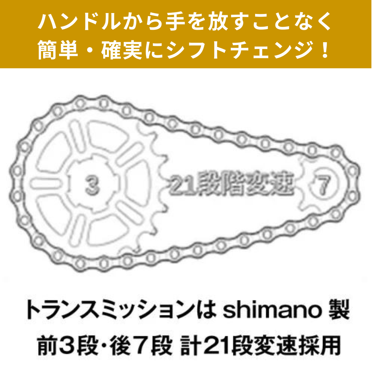 マウンテンバイク×電動アシスト自転車 SWIFT HORSE1 ★5段階アシスト×21段変速
