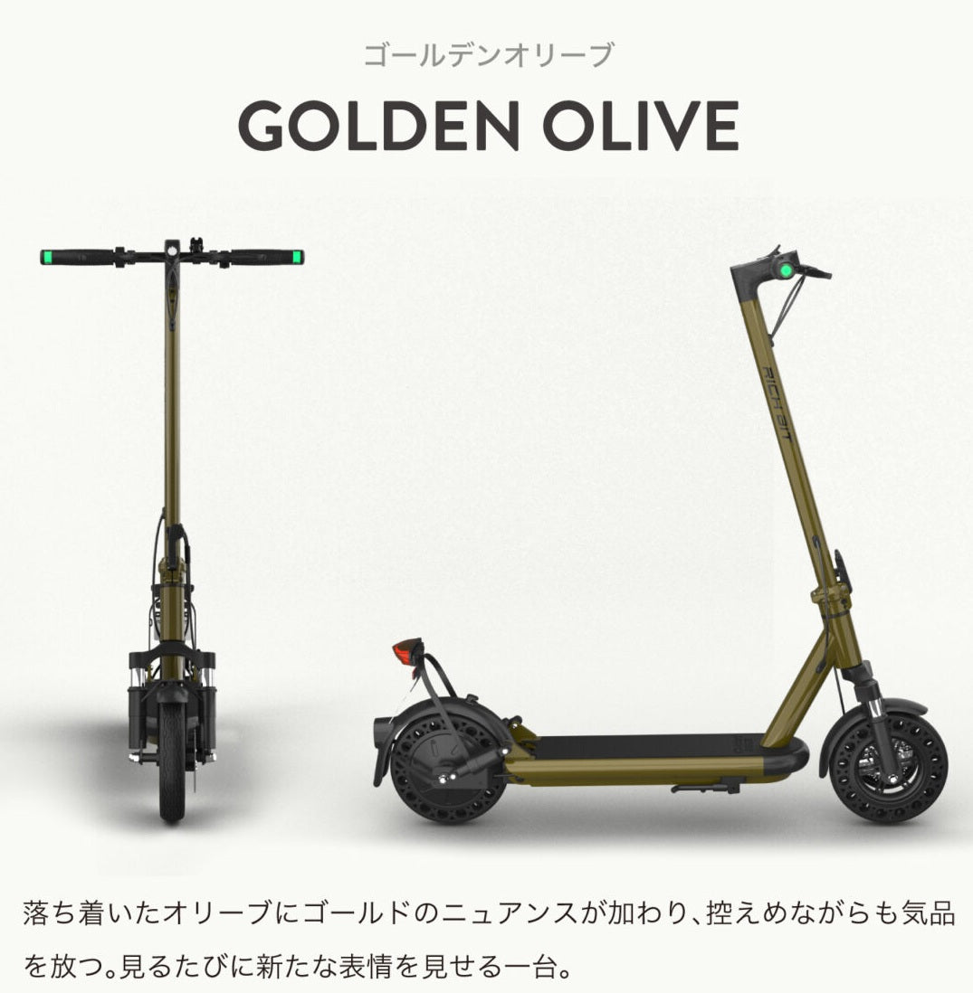 RICHBIT ES2 Pro★特定小型原付 電動キックボード (免許不要・公道/歩道走行可能 )