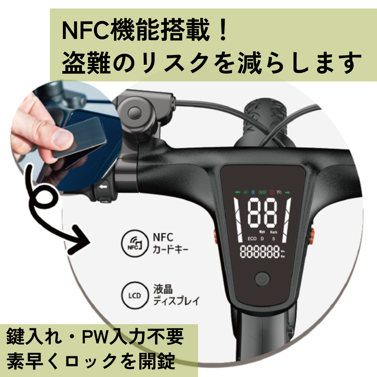 AINOHOT SAGA one ★特定小型原動機付自転車(免許不要・公道/歩道走行可能)