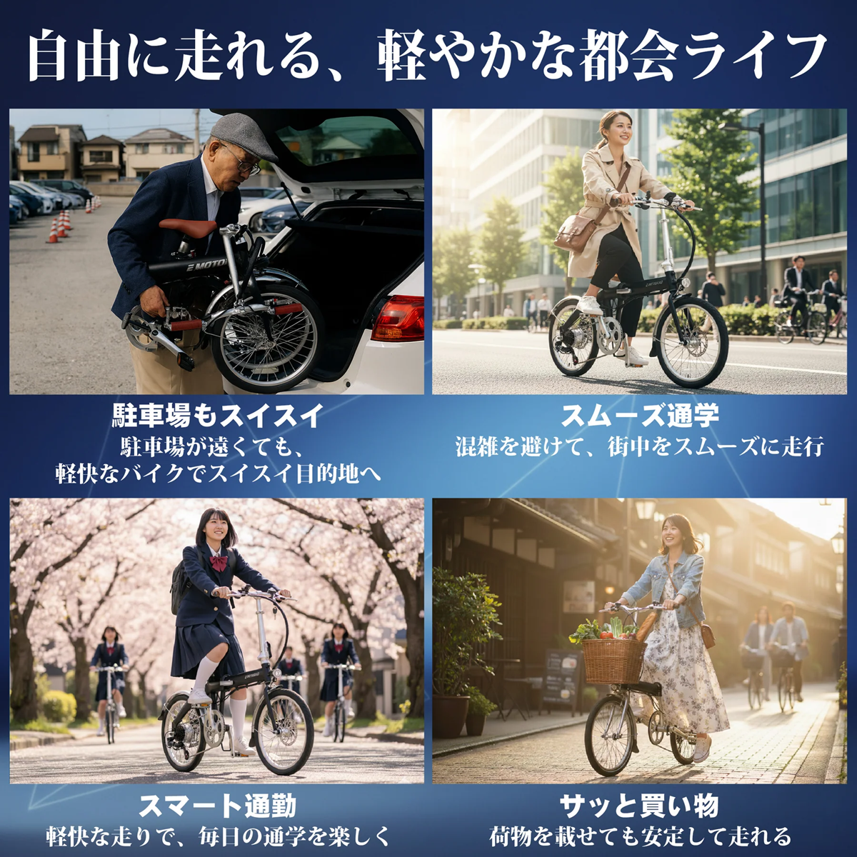 EMOTORAD LITE 折りたたみ電動アシスト自転車（型式認定取得）