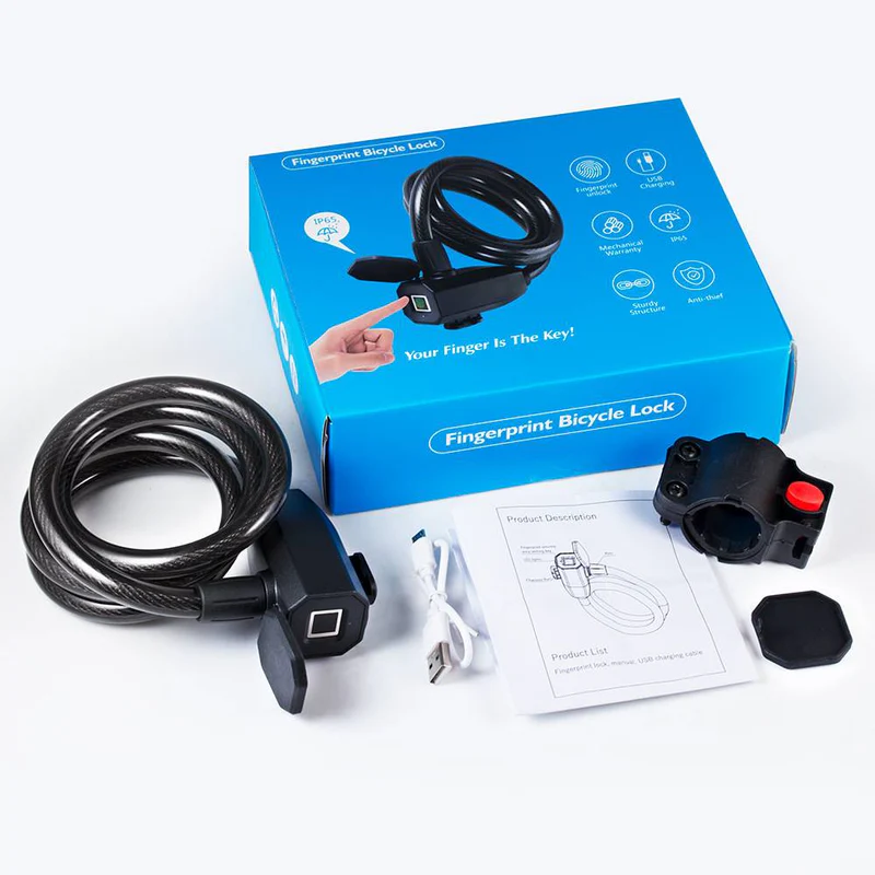 ADO スマート指紋ケーブルロック