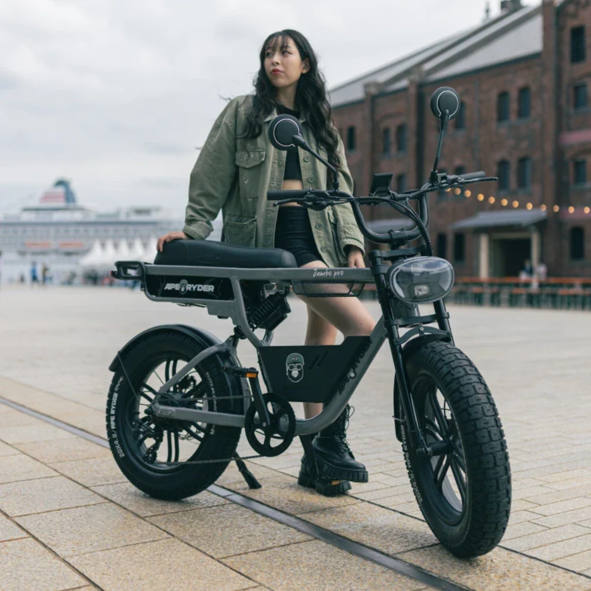APE RYDER JAMBO PRO 500W 電動アシスト自転車 ファットタイヤ│店舗受取限定