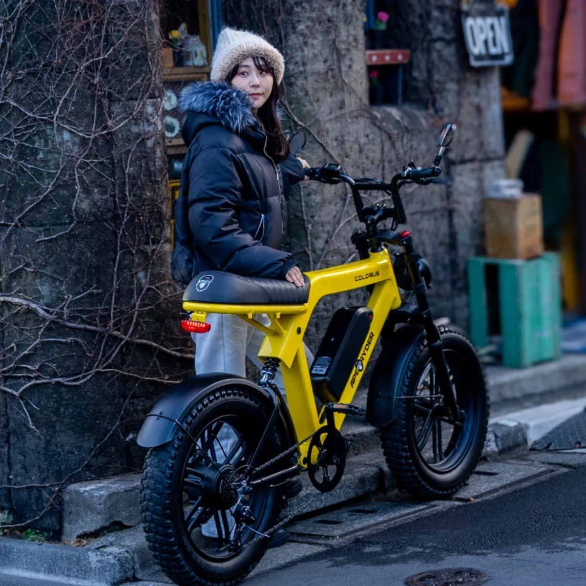 APE RYDER COLOBUS 500W 電動アシスト自転車 ファットタイヤ│店舗受取限定