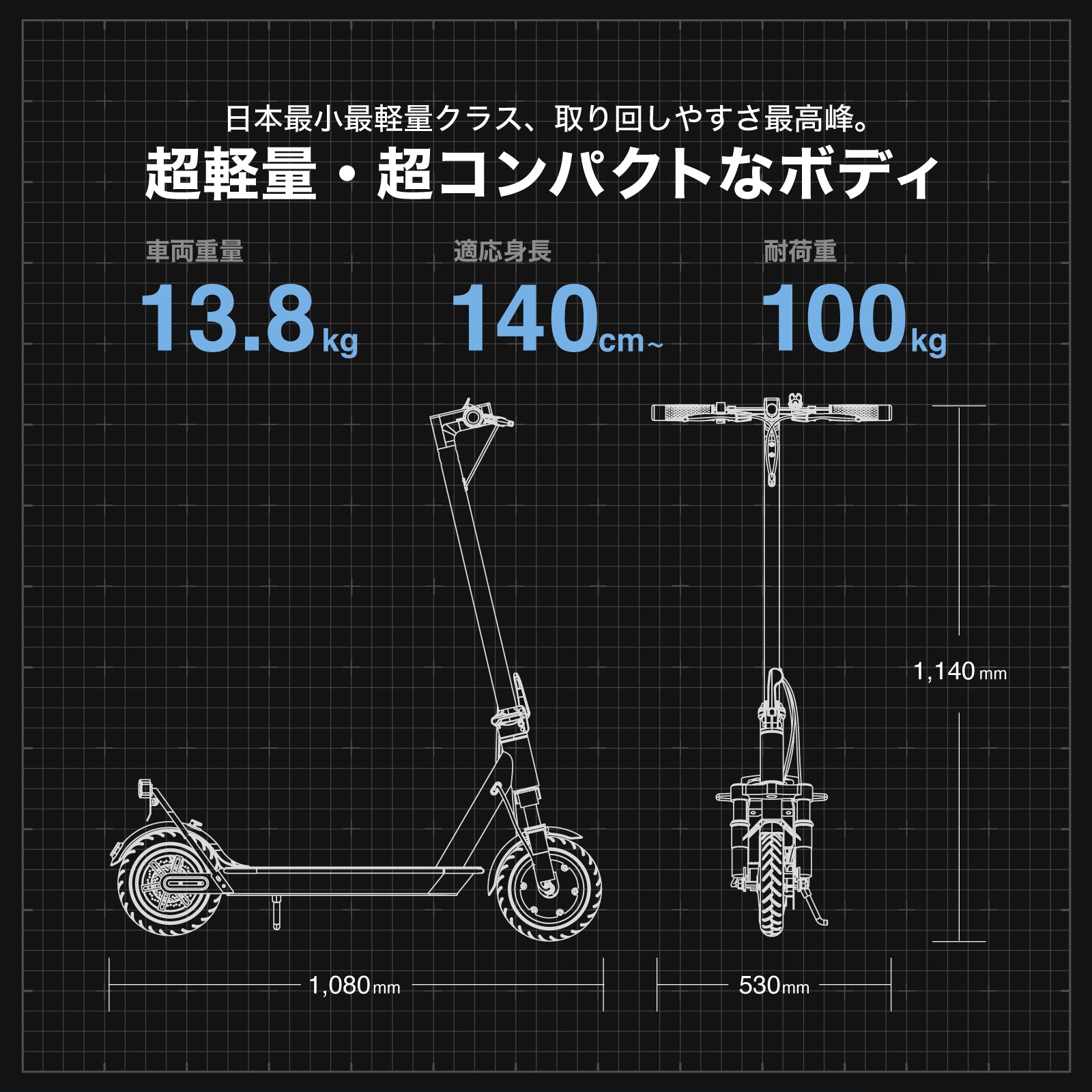 【10/9一般販売スタート】RICHBIT ES1 Pro★特定小型原付 電動キックボード （免許不要・公道/歩道走行可能）