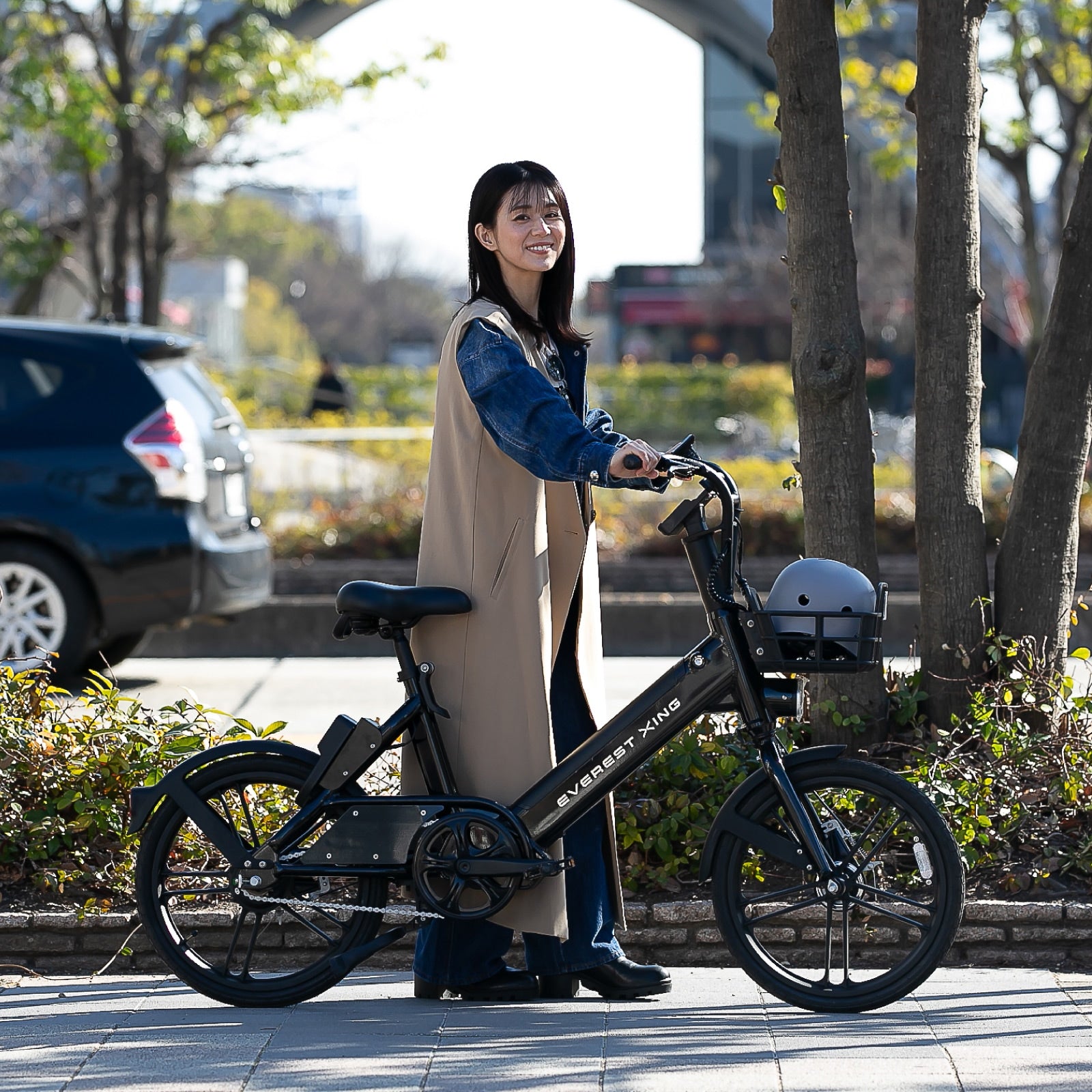 EVEREST XING CITY+ 電動アシスト自転車 子供乗せ対応 型式認定取得済み【数量限定 リアキャリアをプレゼント】